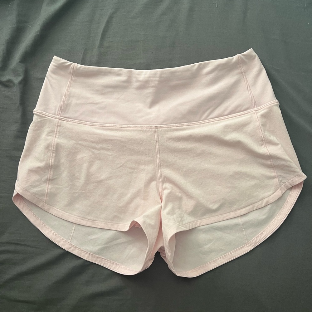 2.5" Strawberry Milkshake Lululemon Speed Up Shorts